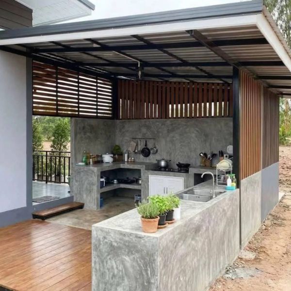 Kanopi Alderon Di Dapur Lebih Teduh